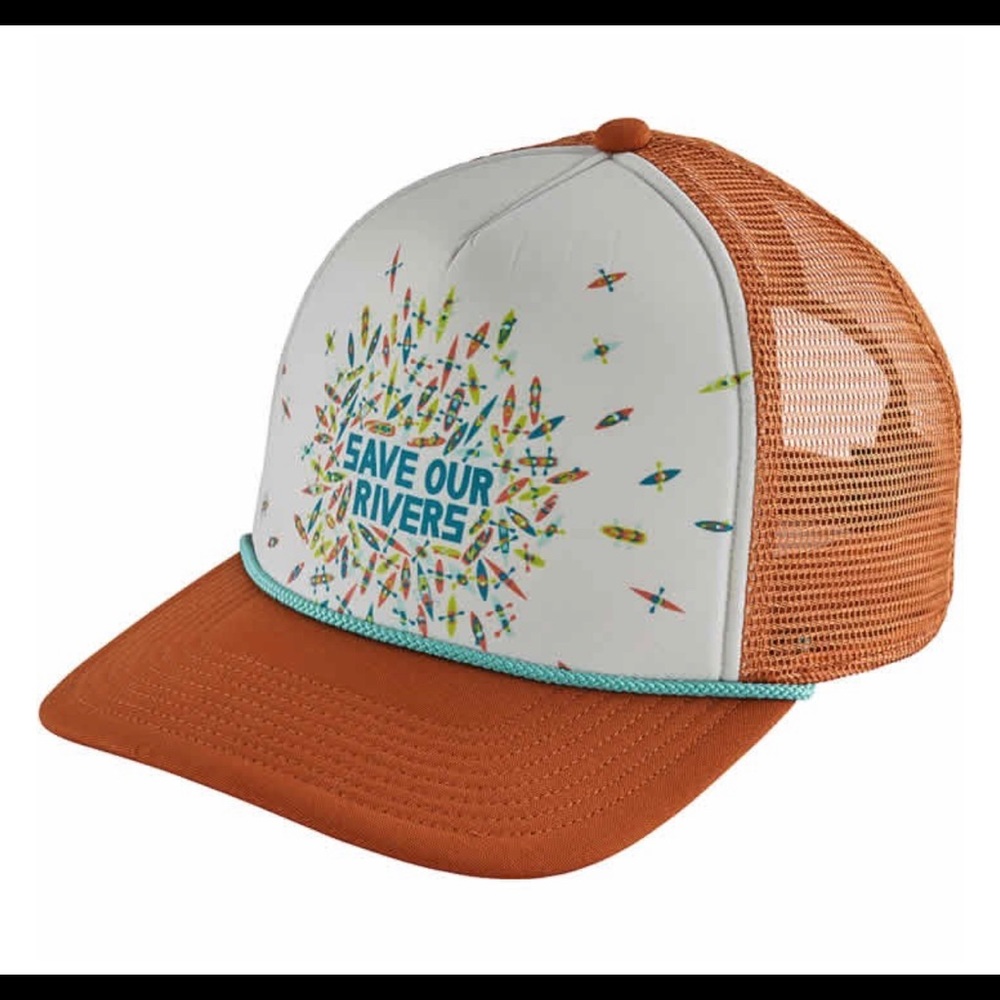 NWT Patagonia Save our Rivers Trucker Hat